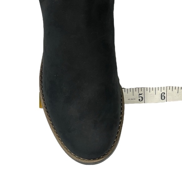 Clarks Camzin Black Leather Block Heel Knee High Boots sz 8.5 - Picture 12 of 15